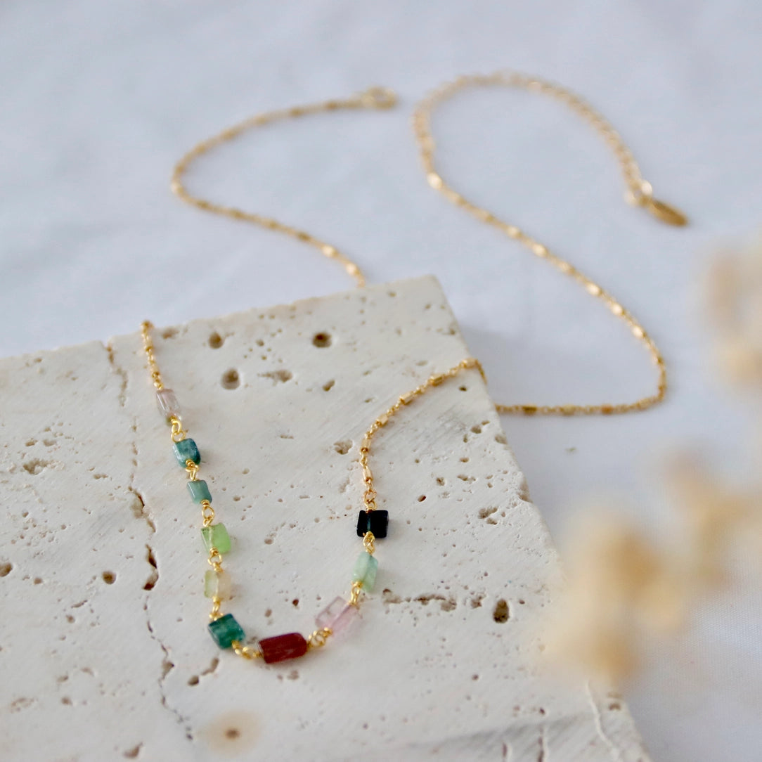Tourmaline Chip Necklace